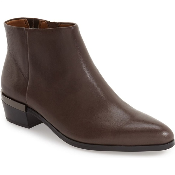 coach leather booties